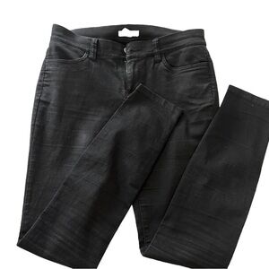 Eileen Fisher Faded Black Jeggings skinny stretchy Denim jeans Size 2
